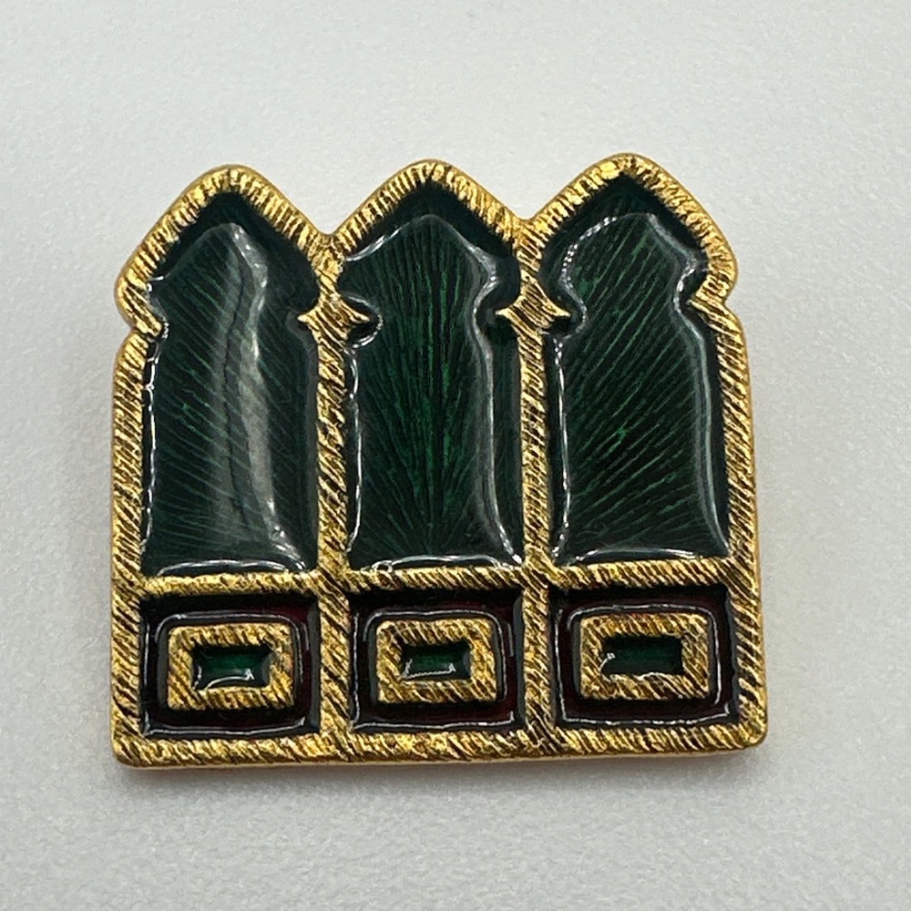 Vintage 1980's BMA multilane brooch jewish symbol #564‎
